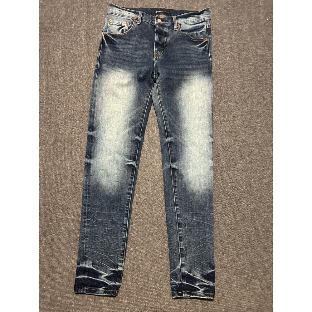 Purple brand P001 jeans Slim fit low rise with slim leg blue wash fit 30X30